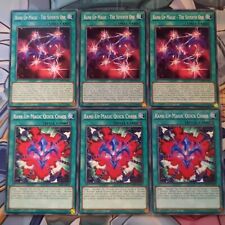 3 x LED9-EN014/15 Rank Up Magic - The Seventh One/Quick Chaos 1st Ed Mint YuGiOh