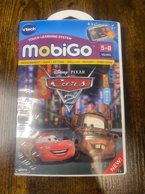Vtech MobiGo Game Pixar Cars 2 Educational Software Cartridge ~ Sealed ~ NIB - Image 1 of 2