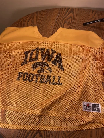 Iowa Hawkeyes Football Jersey Crop Top Practice - Size XXL Cover