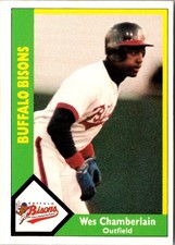 1990 CMC Buffalo Bisons Wes Chamberlain #23 Buffalo Bisons