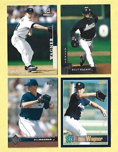 Billy Wagner Houston Astros  Mixed 4 Card Lot with Score Draft Pick