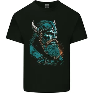 A Grün Viking Älterer Walhalla Odin Nördlich Gods Kinder T-shirt Jungen Mädchen - Picture 1 of 3