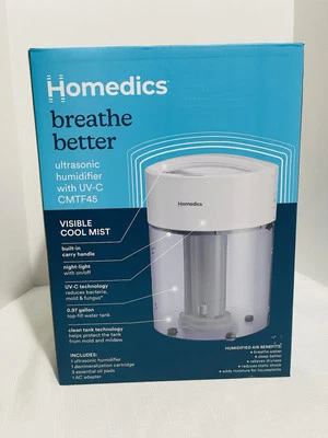 New HoMedics Humidifier Total Comfort UV-C Cool Mist Ultrasonic Retail Price $80 - Image 1 of 4