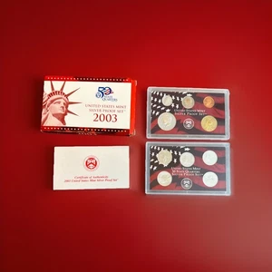 2003-S United States Mint Silver Proof Set - 10 Coins  Box & COA (C0003) - Picture 1 of 3