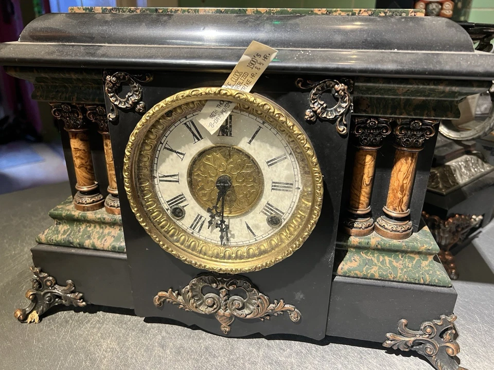 Антикварные каминные часы - Изображение 1 из 4