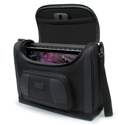 USA GEAR Small Messenger Bag for Surface Pro 8, 7, 6, Surface Pro X (Black) - Image 1 of 4