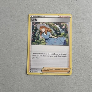 Pokemon TCG Trading Card 2022 Sword & Shield: Lost Origin - Trainer Lady 159/196 - Picture 1 of 2