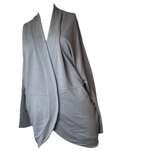 MERCER+METTLE Women's Stretch Open-Front Gray Cardigan XL - Picture 1 of 11
