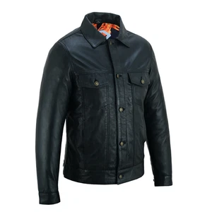 Herren Lederjacke - Trucker Style - Motorradjacke - Weihnachtsgeschenk - Bild 1 von 12