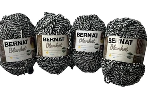 Bernat Decke 4 große Knäuel Garn - Tintenfass - Bild 1 von 3