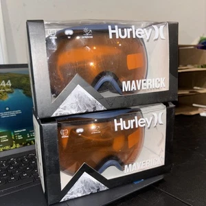 (1) Hurley Maverick Persimmon Ski Snow Goggles Spherical Tint UV Protection - Picture 1 of 4