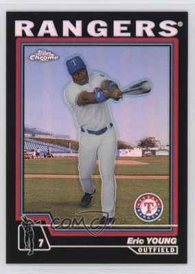 2004 Topps Chrome Black Refractor Eric Young #451 - Image 1 of 2