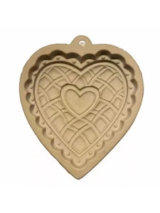 Vintage 1997 Wilton SWEET HEART Keksform Steinzeug Shortbread Süßigkeiten Handwerk - Bild 1 von 4