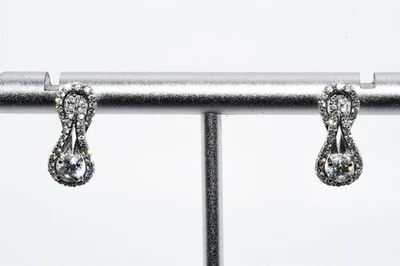 $3,850 14K Gold 1.00CT Natural Round Cut White Diamond Cluster Stud Earrings - Image 1 of 4