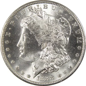 1888 O Morgan Dollar BU Choice Uncirculated Silver $1 Coin - Picture 1 of 4