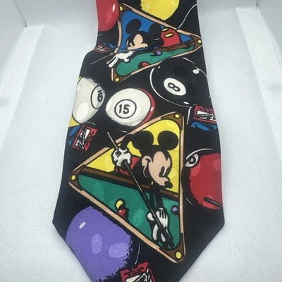 Галстук шелковый ручной работы Mickey Mouse для игры в бильярд пул новинка Disney - Изображение 1 из 4