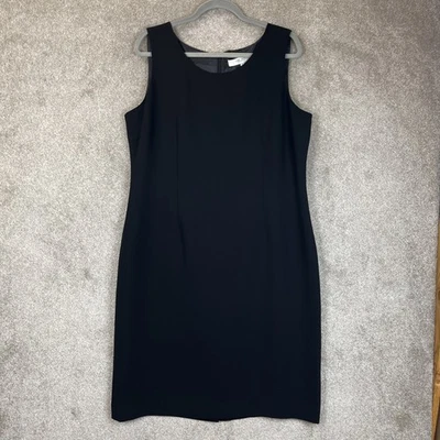 Jones Studio Dress Womens 16 Black Sleeveless Lined Knee Length Back Zip- 3945 - Image 1 of 4