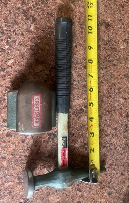 Herramientas de carrocería de yunque vintage Sears Craftsman para martillos y carretillas Foto 1 de 4