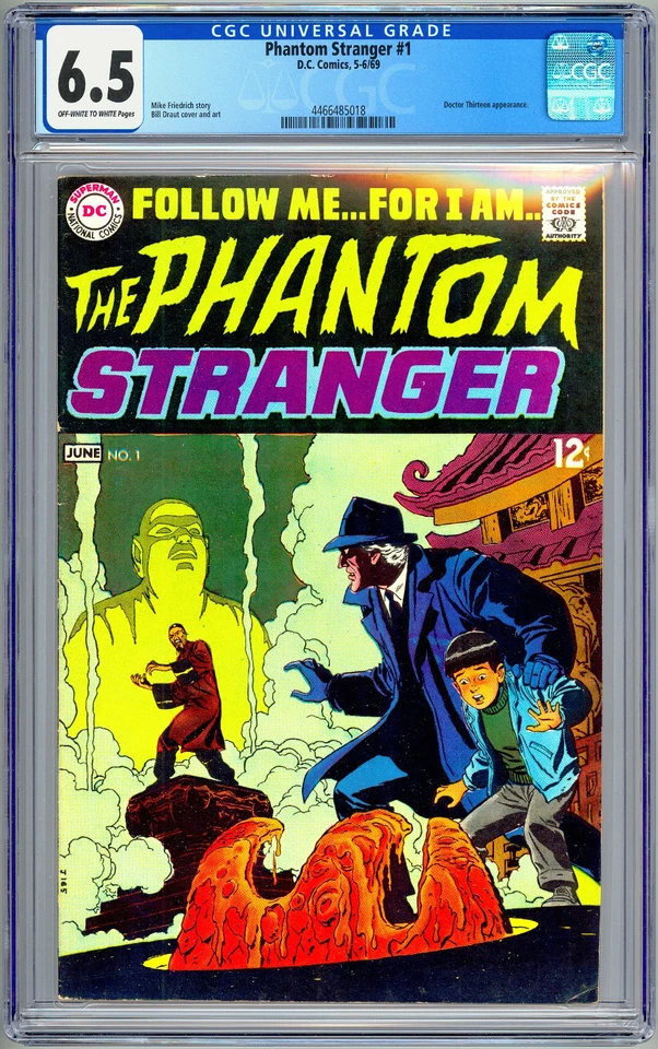 PHANTOM STRANGER #1 CGC 6.5 MIKE FRIEDRICH STORY BILL DRAUT COVER 1ST PRINT 1969 - Image 1 of 4