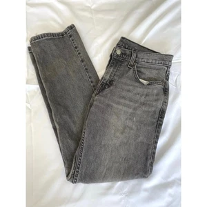 Levi’s 514 Gray Straight Jeans 30x30 Distressed Hem - Picture 1 of 11