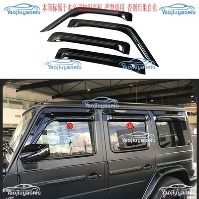 W464 Rain Windows Visor Guard For Mercedes Benz G class G500 G63 G550 2019-2024 - Image 1 of 4