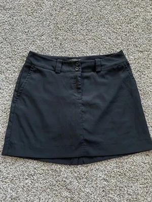 NIKE GOLF size 10 SKORT Dri-Fit Tour Performance Skirt/Shorts Black F25 - Image 1 of 4