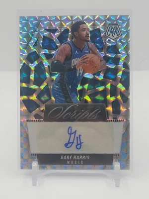 GARY HARRIS 2024-25 MOSAICO PLATA PRIZM GUIONES AUTÓGRAFO! ORLANDO MAGIC! Foto 1 de 2