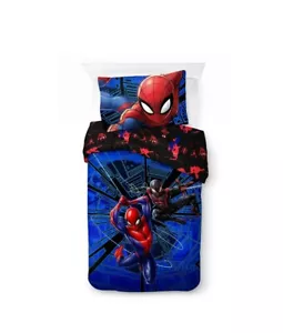 Set completo piumone doppio reversibile Marvel Spider-Man 2 pezzi - Foto 1 di 6