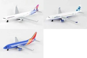 Hawaiian Jetsouthwest Airlines Diecast Airplane Package 3x5.5" Diecast Planes - Picture 1 of 4