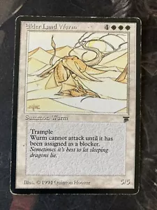 *** LEGENDS Elder Land Wurm *** MP-HP - ENGLISH - Vintage Magic MtG - Picture 1 of 2