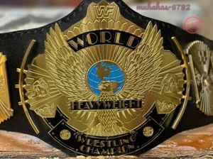 Winged Eagle Championship Wrestling Replica Title Belt Brass 2mm Adult size - Picture 1 of 8