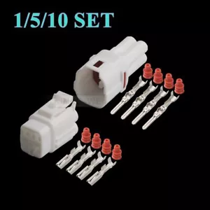 4 Pin/Way Sumitomo Automotive Motorcycle MT090 Male Female Connector Plug Kit - Picture 1 of 4