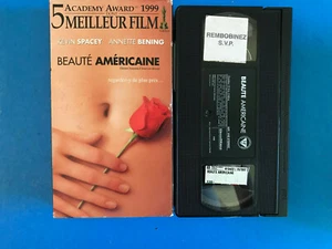 Beauté Americaine / American Beauty VHS tape & sleeve RENTAL  (FRENCH) - Picture 1 of 1