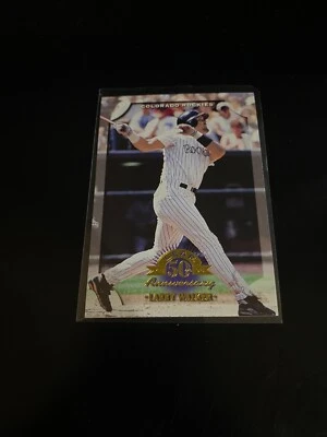 Larry Walker 1998 Leaf 50th Anniversary Rockies 114 - Image 1 of 2