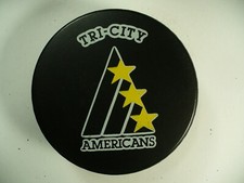WHL Tri-City Americans League 25th Anniv Official Game Hockey Puck Collect Pucks