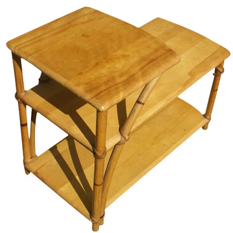 Mid Century Heywood Wakefield Bamboo Side Coffee Table (MR6893) Cover