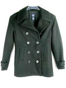 Las mejores ofertas en Gap Pea Coat Negro abrigos, chaquetas y chalecos  para Mujeres | eBay