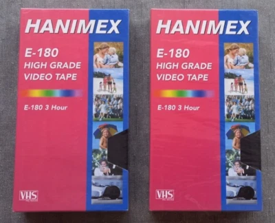 Cintas Hanimex VHS 3 horas nuevas precintadas. Foto 1 de 2
