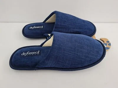 De Fonseca Pantofole Uomo Bari N I M01 in Tessuto - BLUSCU (Blue Scuro)