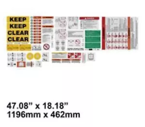 Skyjack 129977, DECAL KIT (ANSI)(CSA) SJIII3215, SJIII3219 - Picture 1 of 1