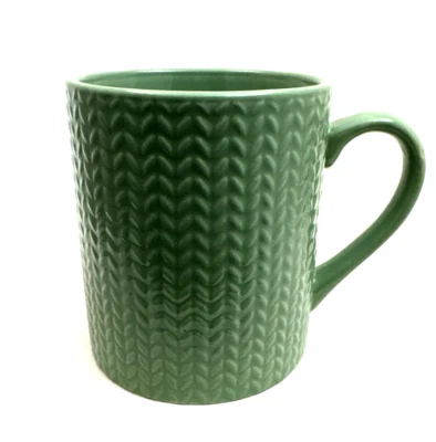 Taza de café grande DesignPac Gifts-Sage verde-elevada estampada- Foto 1 de 4