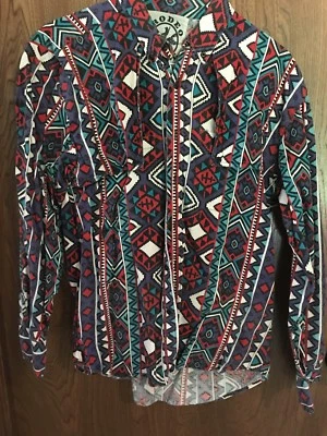  Vintage Rodeo Active western Shirt   buttoned 80-90's size Large  - Image 1 of 3