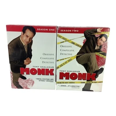 Monk Seasons 1 & 2 Complete DVD Sets New Sealed - Image 1 of 3