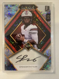 2024 Wild Card Auto Mania Spencer Rattler RC Speckle REF 3/3 South Carolina - Bild 1 von 2