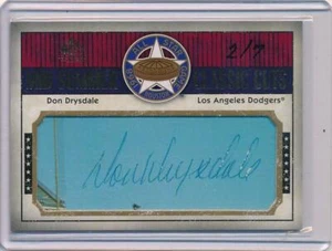 Don Drysdale 2008 SP Legendary Cuts Signed Cut Auto 2 /7 ! - Picture 1 of 1
