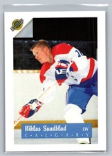 1991 Ultimate Draft #16 Niklas Sundblad Calgary Flames Hockey Card
