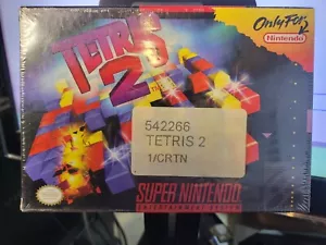 SUPER NINTENDO SNES - TETRIS 2 NEW SEALED/ SHIPS IN A BOX - Picture 1 of 2