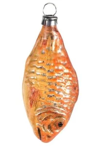 Marolin Mini Ornament Goldfisch MA2011063A deutsches Glasornament mit Geschenkbox - Bild 1 von 2