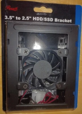 Rosewill - 3.5" to 2.5" HDD/SSD Fan Drive Bay Bracket and 60mm Fan - Image 1 of 2