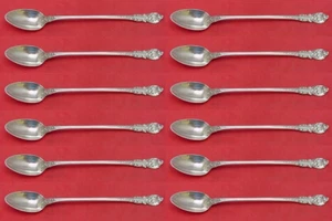 Sir Christopher by Wallace Sterling Silver Iced Tea Spoon Set 12 pieces 7 1/2" - Picture 1 of 3